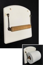 画像1: 1940's German Wooden Toilet Paper Holder (1)