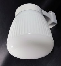 画像4: 1940-50's German White Glass＆Porcelain Wall Light (4)