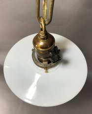 画像5: 1920-30's "Milk Glass Shade" × "Socket Splitter " Pendant Lamp  (5)
