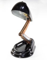 画像3: 【JUMO - "Bolide"】 1940's French Art Deco "STREAMLINE" Table/Desk Lamp  【BLACK】 (3)