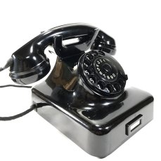 画像4: -＊ラスト1台＊-  デッドストック！！ 1950's German Bakelite Telephone 【Black】- 実働品 - (4)