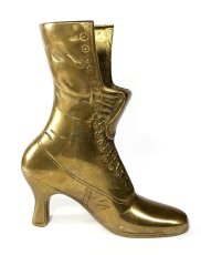 画像2: Solid Brass Victorian Style "Ladies Boot" Vase (2)