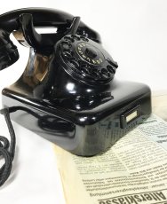 画像5: -＊ラスト1台＊-  デッドストック！！ 1950's German Bakelite Telephone 【Black】- 実働品 - (5)