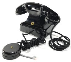 画像10: -＊ラスト1台＊-  デッドストック！！ 1950's German Bakelite Telephone 【Black】- 実働品 - (10)