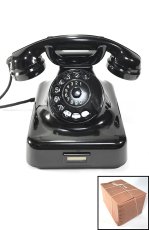 画像1: -＊ラスト1台＊-  デッドストック！！ 1950's German Bakelite Telephone 【Black】- 実働品 - (1)