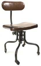 画像5: 1920's - Early 1930's "Machine age" Swivel Desk ChairC (5)