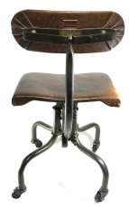 画像4: 1920's - Early 1930's "Machine age" Swivel Desk ChairC (4)