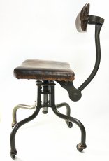 画像9: 1920's - Early 1930's "Machine age" Swivel Desk ChairC (9)