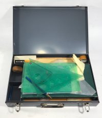 画像6: 1950-60's "ASCO NEW YORK" Steel  Carry Box with "DRAFTING TOOLS" (6)