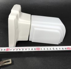 画像8: 1930's Art Deco "Porcelain＆Milk Glass" Bathroom Lamp (8)