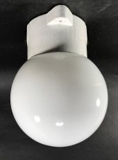 画像3: 1950's German Milk Glass＆Porcelain Ceiling／Wall Light (3)