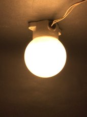 画像2: 1950's German Milk Glass＆Porcelain Ceiling／Wall Light (2)