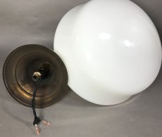 画像7:  1930's Milk Glass "School House" Ceiling Light  (7)