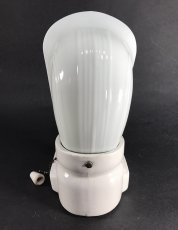 画像6: 1930-40's Art Deco Porcelain Bathroom Lamp (6)