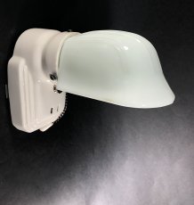 画像1: 1930-40's Art Deco Porcelain Bathroom Lamp (1)