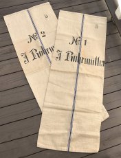 画像2: Early-1930's  German Linen Grain Sack 【特大！！- 2枚セット】 (2)