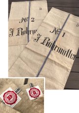 画像1: Early-1930's  German Linen Grain Sack 【特大！！- 2枚セット】 (1)