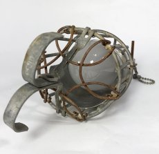 画像5: Early-1930's  Porcelain Pull-Chain Socket w/ Steel TroubleLight Cage w/ Hooks (5)