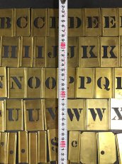 画像5: 1930-40's Brass "STENCIL" Plate 【COMPLETE-79枚】 (5)