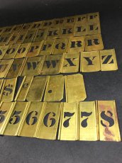画像4: 1930-40's Brass "STENCIL" Plate 【COMPLETE-79枚】 (4)