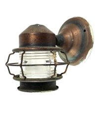 画像3: 1930's "Shabby" Caged Porch Lamp (3)