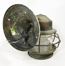 画像7: 1930's "Shabby" Caged Porch Lamp (7)