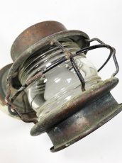 画像6: 1930's "Shabby" Caged Porch Lamp (6)