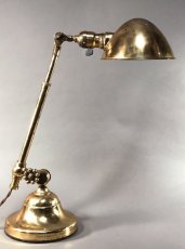 画像1: 1900-10's Early "O.C.White" Brass Telescopic Desk Lamp 【初期型 - 刻印タイプ】 (1)