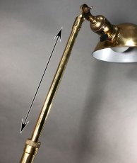 画像4: 1900-10's Early "O.C.White" Brass Telescopic Desk Lamp 【初期型 - 刻印タイプ】 (4)