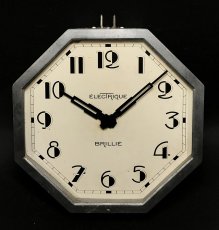 画像1: 1930's French "BRILLIE" Octagon Wall Clock (1)