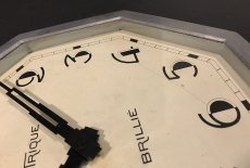画像7: 1930's French "BRILLIE" Octagon Wall Clock (7)
