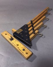 画像6: 1920-30's "Holds more Hanger" Wood＆STEEL Folding Hanger (6)