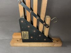 画像5: 1920-30's "Holds more Hanger" Wood＆STEEL Folding Hanger (5)