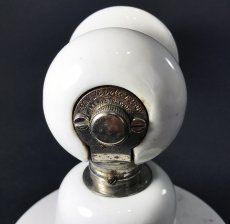画像7: 1920's "Art Deco" Porcelain Candle Lamp  【ダメージあり】 (7)