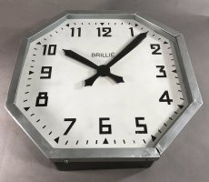 画像6: 1940-50's French Art Déco "BRILLIE" Wall Clock  【特大です】 (6)