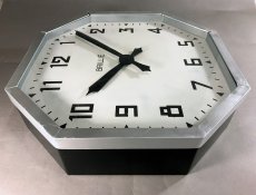 画像15: 1940-50's French Art Déco "BRILLIE" Wall Clock  【特大です】 (15)