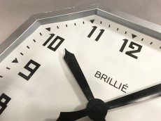 画像8: 1940-50's French Art Déco "BRILLIE" Wall Clock  【特大です】 (8)