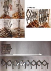 画像9: 1920's "EXTENSION" Steel Garment Hanger Rack 【BLACK】 (9)