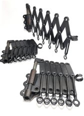 画像1: 【超・Mint Condition】 1920's "EXTENSION" Steel Garment Hanger Rack 【BLACK - 3台セット】 (1)