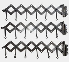 画像5: 【超・Mint Condition】 1920's "EXTENSION" Steel Garment Hanger Rack 【BLACK - 3台セット】 (5)