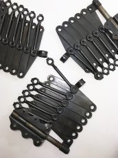 画像8: 【超・Mint Condition】 1920's "EXTENSION" Steel Garment Hanger Rack 【BLACK - 3台セット】 (8)