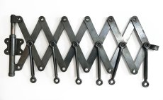 画像7: 1920's "EXTENSION" Steel Garment Hanger Rack 【BLACK】 (7)