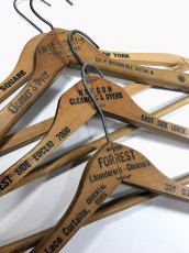 画像1: 4-sets "Advertising" Wood Hangers (1)