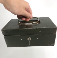 画像7: 1940's "ASCO NEW YORK" Steel Safety mini Box with Key (7)