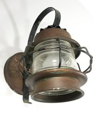 画像5: 1930's "Shabby" Caged Porch Lamp  (5)
