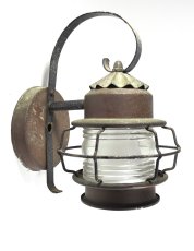 画像2: 1930's "Shabby" Caged Porch Lamp  (2)