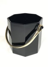 画像1: 1980's French “Black Glass” Ice Bucket  (1)