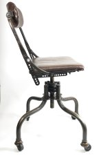 画像9: 1930-40's "Machine age" Swivel Desk Chair (9)