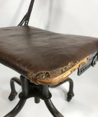 画像5: 1930-40's "Machine age" Swivel Desk Chair (5)