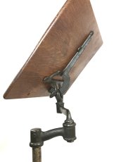 画像12: ☆ 1910's “Cast Iron” Pivoting Swing Arm Book Stand ☆ (12)